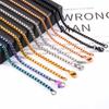 Necklace Stainless Steel Chains Pendant Lanyard Hanging Chain Bracelet Lobster Buckle Chain for DIY Jewelry Making Findings