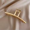 Gold Color Hollow Geometric Hair Clips Metal Hair Claw Cross Hairclip Headband Hairpin Hair Crab Women Hair Fashion Accessories