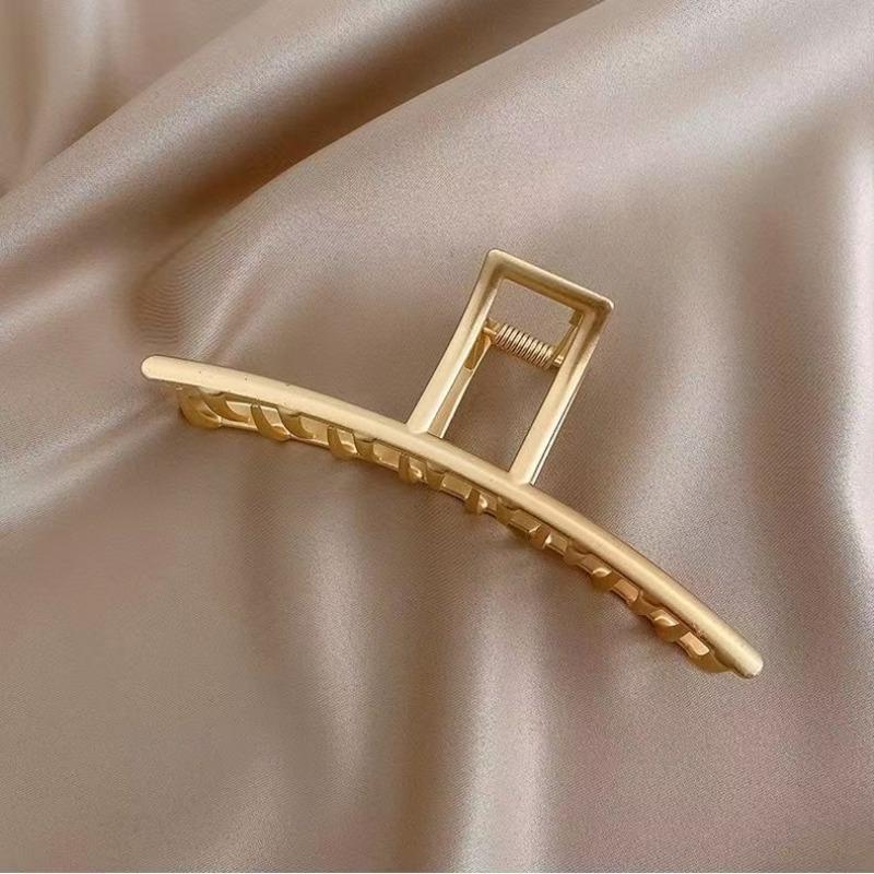 Gold Color Hollow Geometric Hair Clips Metal Hair Claw Cross Hairclip Headband Hairpin Hair Crab Women Hair Fashion Accessories