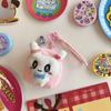 Kawaii Tamagotchi Wallet Style Keychain Cartoon Cute Nylon Phone Charm Mametchi Mimitchi Bag Keychain Accessories