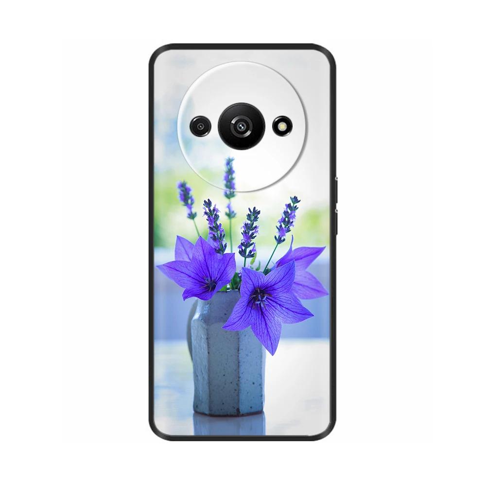 Phone Case For Xiaomi Redmi A3 A3X RedmiA3 Poco C61 PocoC61 Soft Black Silicone Bumper Shockproof Shell Back Cover Carcasa Cases