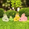 Luminous Micro Landscape Rabbit Ornaments Glow in The Dark Bunny Figurines for Moss Micro-Landscapes Fish Tank Decoration DIY Accessories