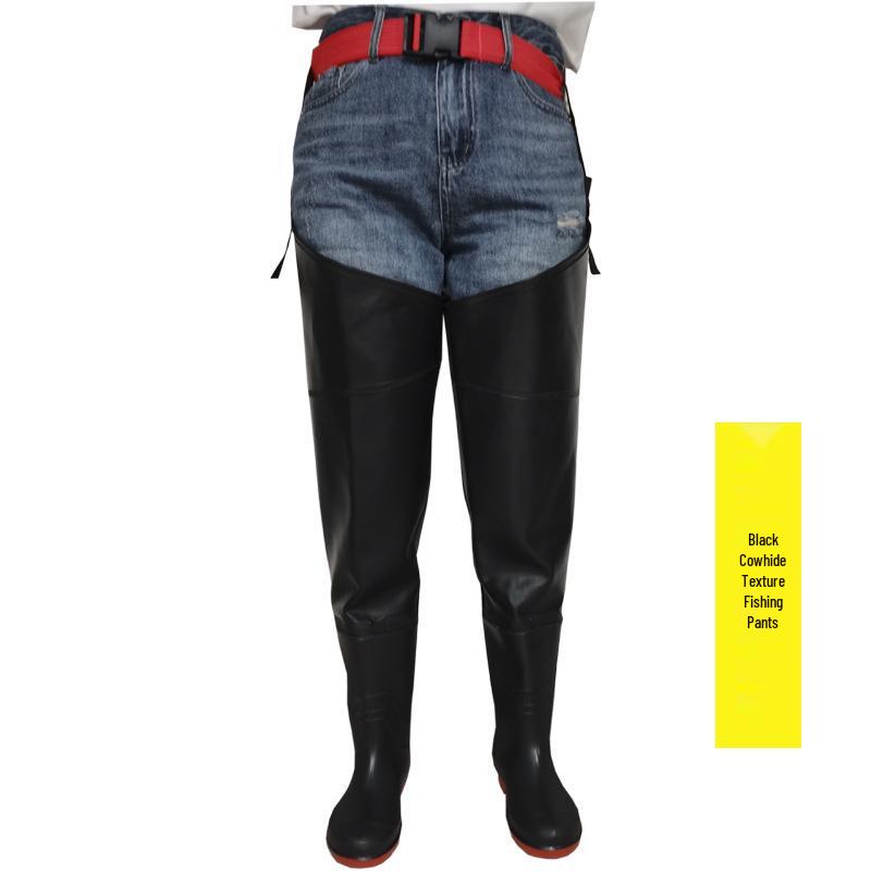 Red Poetry Thickened Fishing Waders / Pants for Catching Fish