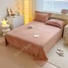 Newly Solid Color Soft Flannel Flat Sheet Winter Warm Home Bedding Bed Sheet for Single Double Bed Flat Bed Sheet Home Textile
