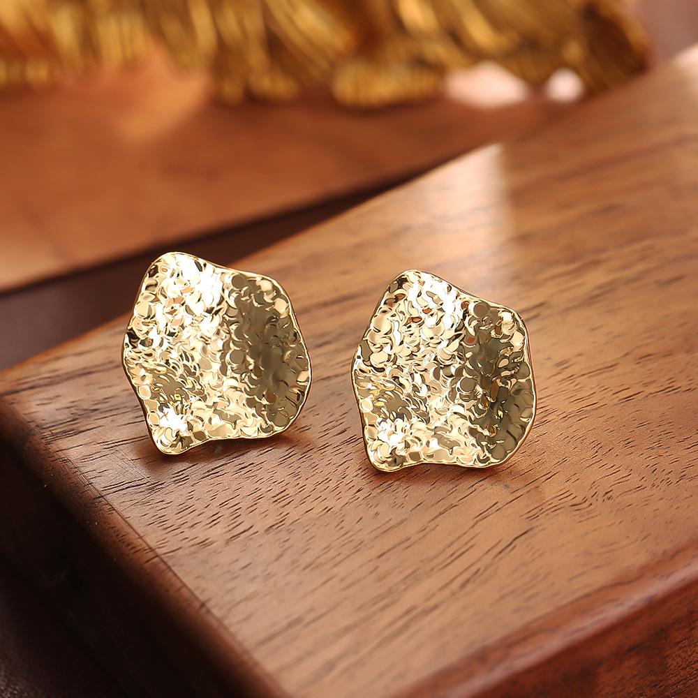 High-End European & American Style Irregular Sequin Earrings - Fashionable INS Women's Jewelry