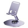 Universal Foldable Metal Phone & Tablet Stand - Rotatable & Ideal for Live Streaming