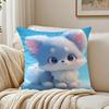 Cute Cured Animals Pictures Lovely Cushion Cover Pillowcase Antidustmite living Room Sofa Decor Cushion Room