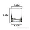 200ml/250ml/280ml Minimalistisches Zylinderglas Dickwandiger Becher Whiskey Bier Trinkglas für Hausbar Küche Trinkgeschirr