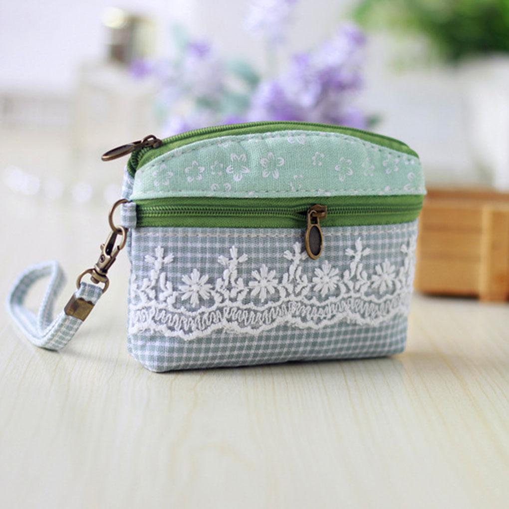 Rural Fabric Lightweight, Durable Canvas Pattern Small Bag To Small Rural Style Wallet Women's Rural Pattern Wallet