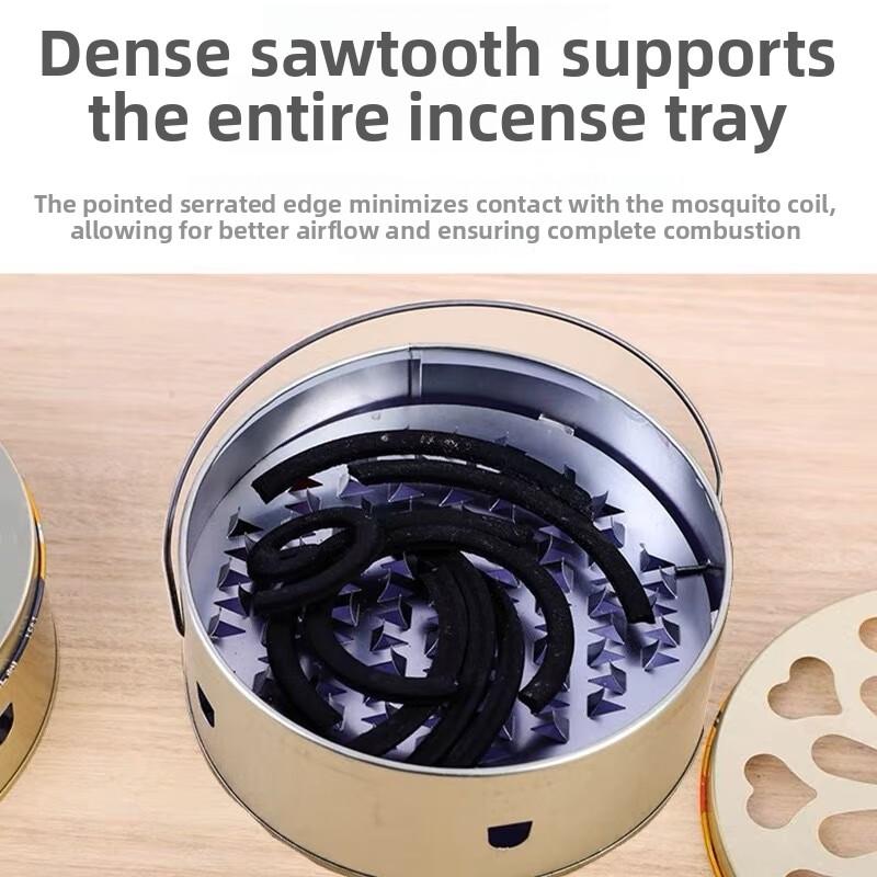 Portable Handheld Mosquito Repellent Outdoor Heat-Resistant Covered Mosquito Coil Holder