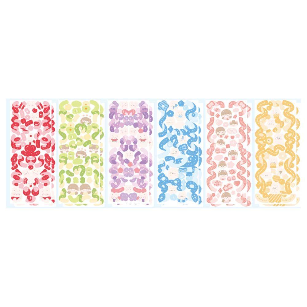 Sticker Decorative Stickers Stickey Stationery Ribbon Stickers Set Hand Account Decoration