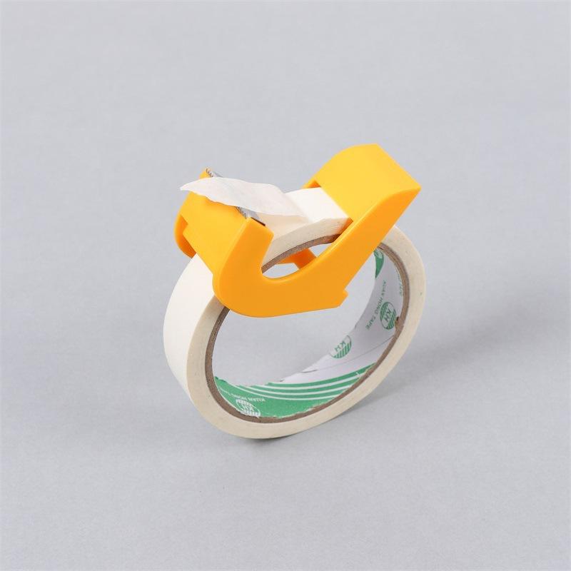 

[Portable Tape Cutter] Portable, Manual Operation Tape Cutter - Compact And Handy Design, Cutting Guard жёлтый