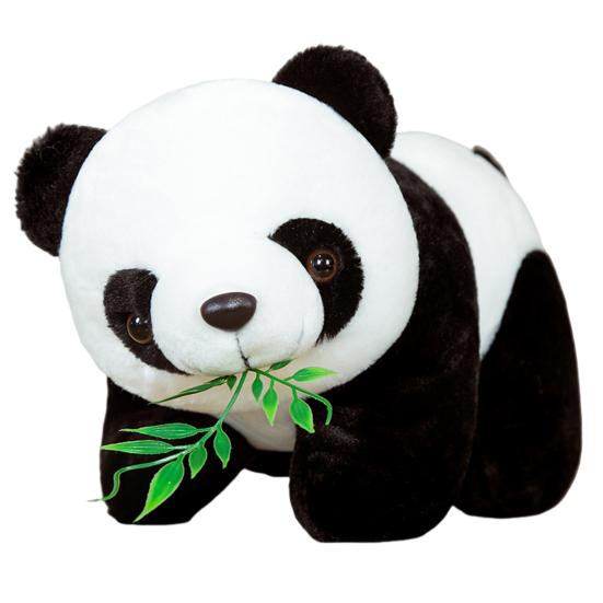 Realistic Panda Baby Doll Huggable Lifelike Plush Toy Stress Relief Security-enhancing Calming Effect Panda Toy