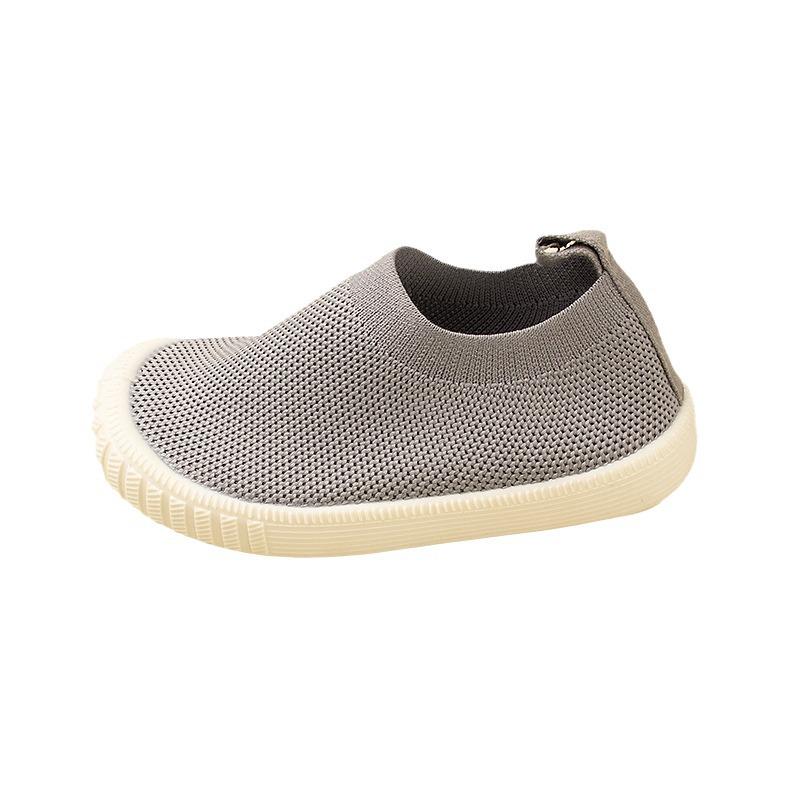Spring/Summer Kids Flyknit Mesh Slip-on Shoes - Casual Unisex with Soft TPR Sole