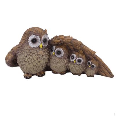Tierische Skulptur Eulenstatue Geburtstagsgeschenk Dekorative Harzfigur Tischornament für Bücherregal
