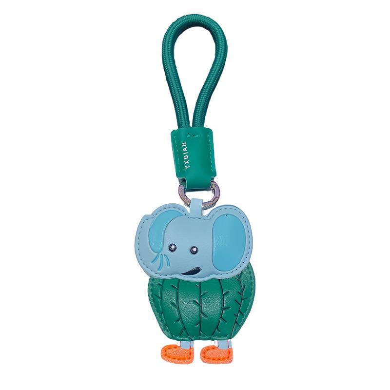 Cartoon PU Leather Shan Hai Jing Keychain Bag, Personalized Small Pendant Key Chain