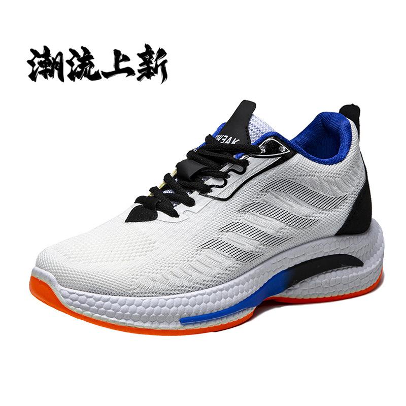 Podzimní nová pánská obuv módní pánská sportovní ležérní obuv pletená síťovina studentská běžecká obuv