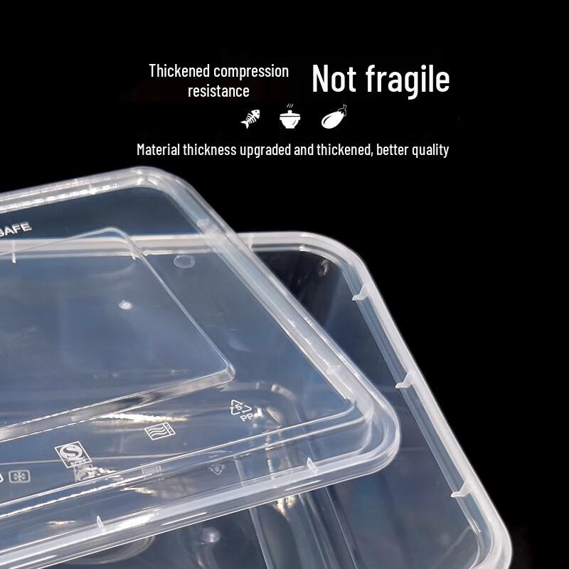 Disposable 5-Compartment Meal Prep Containers