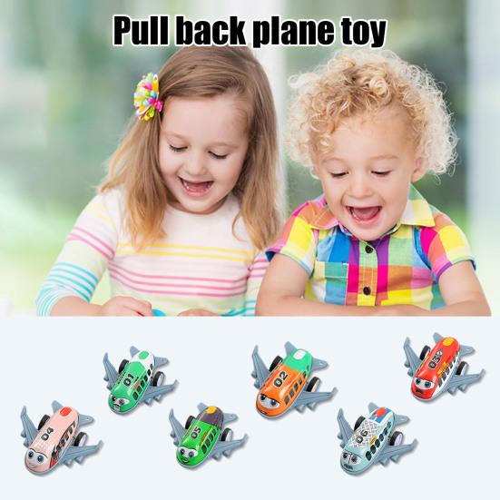 12Pcs Pull Back Wind-up Airplane Toy Educational Spring Clockwork Aircraft Toy Toddlers Boys Girls Stress Relief Mini Plane Model Toy