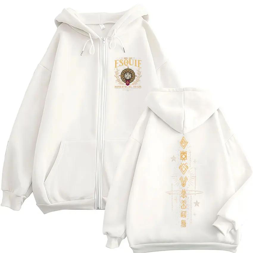 Game Clair Obscur 33 Zipper Hoody Men Women Vintage Fashion Jacket Zip Up Sweatshirt Fans Coats Clothing