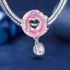 Copper Sweet Donut Pink Car Life Travel Charms Bead Diy Bracelet Bangle Making Gift Of High Quality Fine Jewelry
