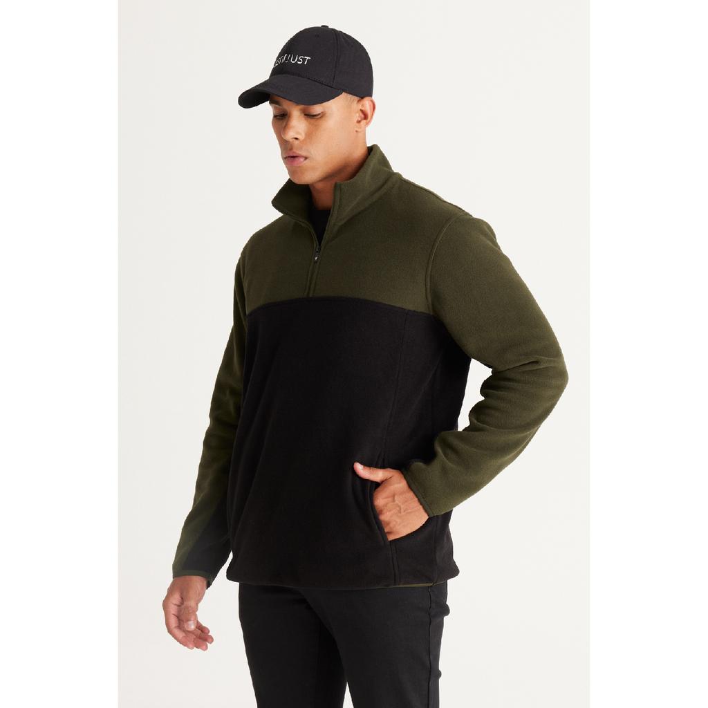 Pánská námořnická modrá antracitová standardní střih normální střih na denní nošení pohodlná dvoubarevná fleecová sportovní mikina