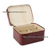 Crocodile Pattern Double Layer PU Leather Makeup Bag - Large Capacity Cosmetic Organizer 