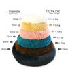 40-80cm Round Pet Bed for Large Dog Bed Super Soft Cat Bed Long Plush Dog House for Medium Dog House Winter Warm Sleeping Bed