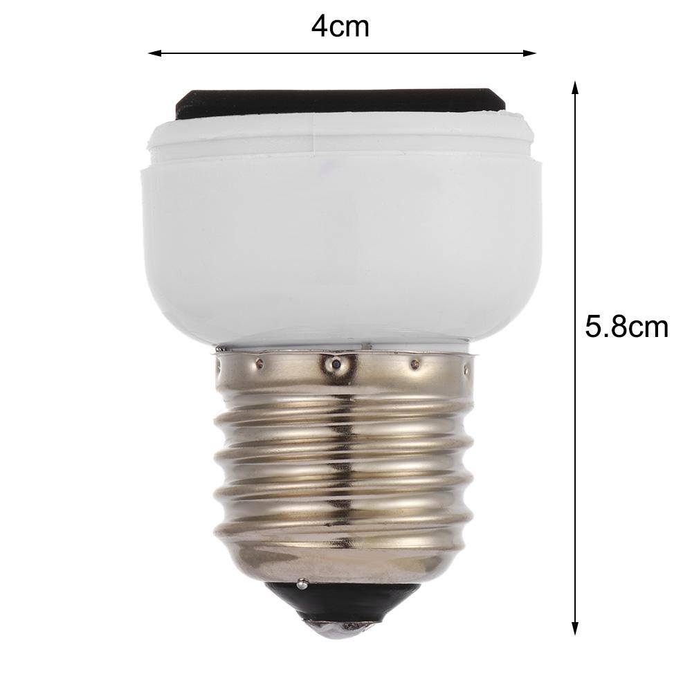 1PC E27 ABS US/EU/AU Plug Connector Accessories Bulb Holder Lighting Fixture Bulb Base Screw Adapter Portable White Lamp Socket