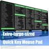 Large Keyboards Mouse Pad Featuring Excels Word Shortcut for Office Software Use and Gaming with Waterproof