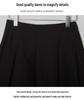 Black Pleated Midi Skirt: Women's A-line Casual Swing for Spring & Autumn - Petite Sizes Available