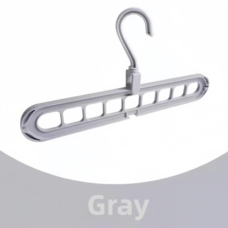 Nine Hole Drying and Space Saving Creative Clothing Rack, Multifunctional Folding Clothes Hanger, Saving Most of The Space