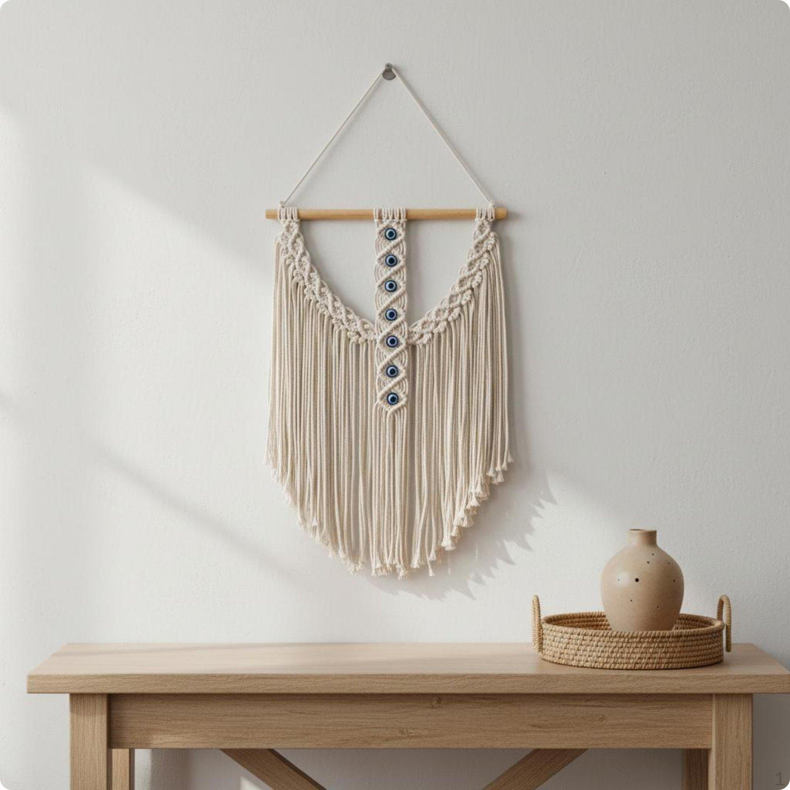 eye Wall Hanging Tassels Handwoven Macrame Tassel Handmade Tapestry for Living