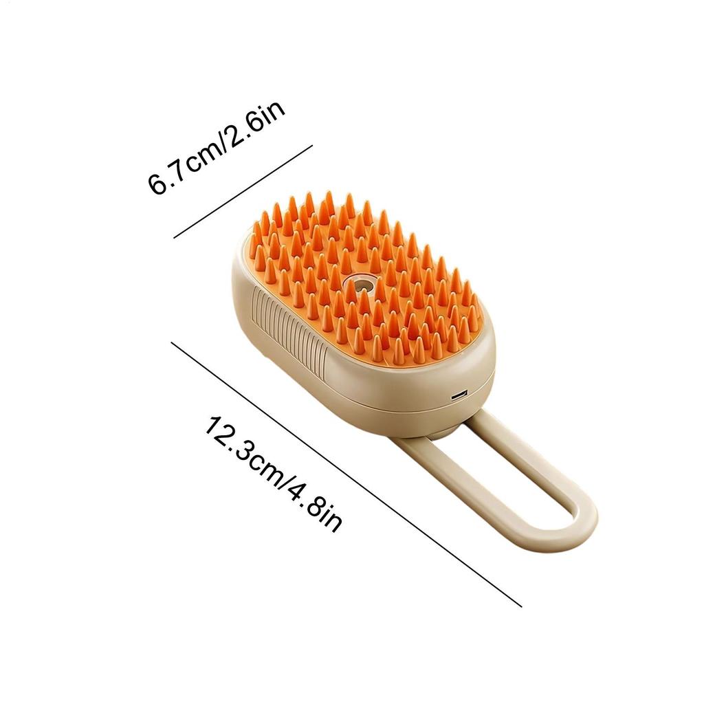3in-1 Dog Hair Brush Cat Hair Brush Electric Pet Cleaning Brush Steam Spray Brush Massage Hair Removal Comb Anti Flying Brush