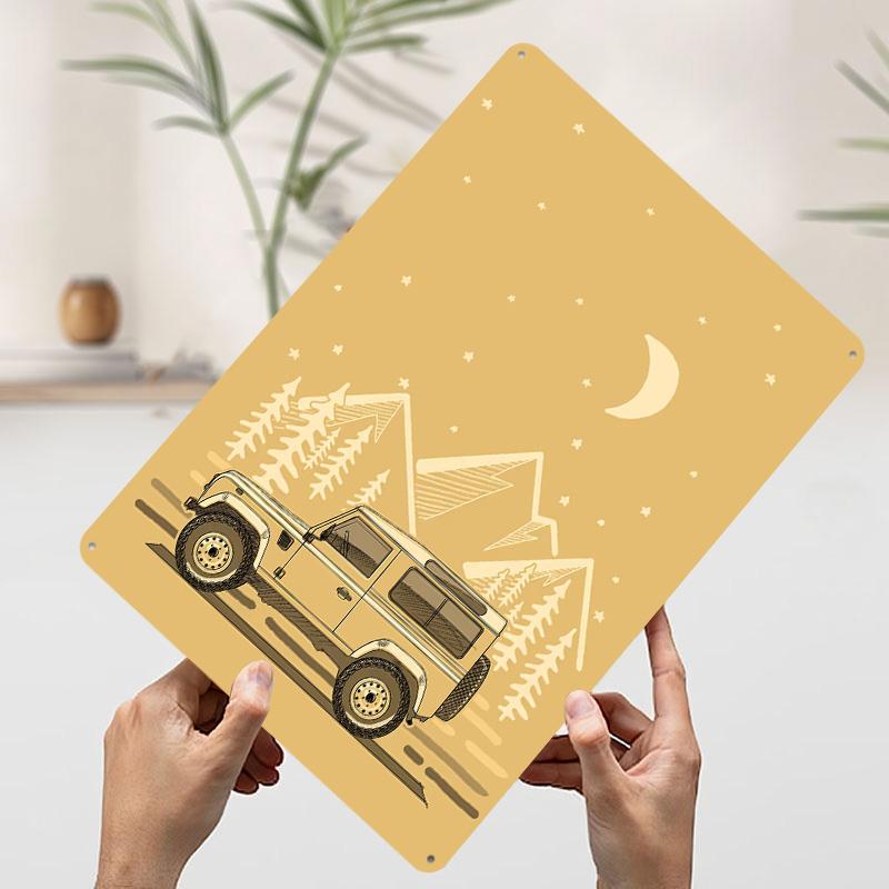 

Classic 4x4 Offroad Car Metal Poster Customized Wall Art Retro Vintage Tinplate Signs for Man Cave Gaming Decoration Room House 20x30cm（7.8x11.8inch）