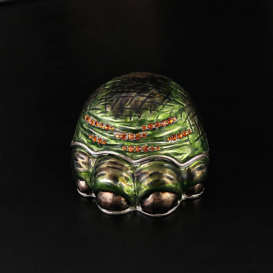Light Luxury Simulation Elephant Palm Jewelry Box Flip Anti-ash Storage Gold and Silver Jewelry Storage Home Ornament Crafts