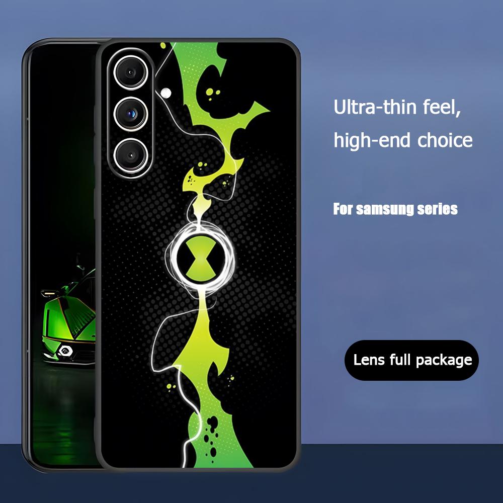 

Cool Cartoon Ben 10 Popular Phone Case For Samsung Galaxy S25 S24 S23 S22 S21 S20 Plus Ultra Note20 Soft Black Samsung S21