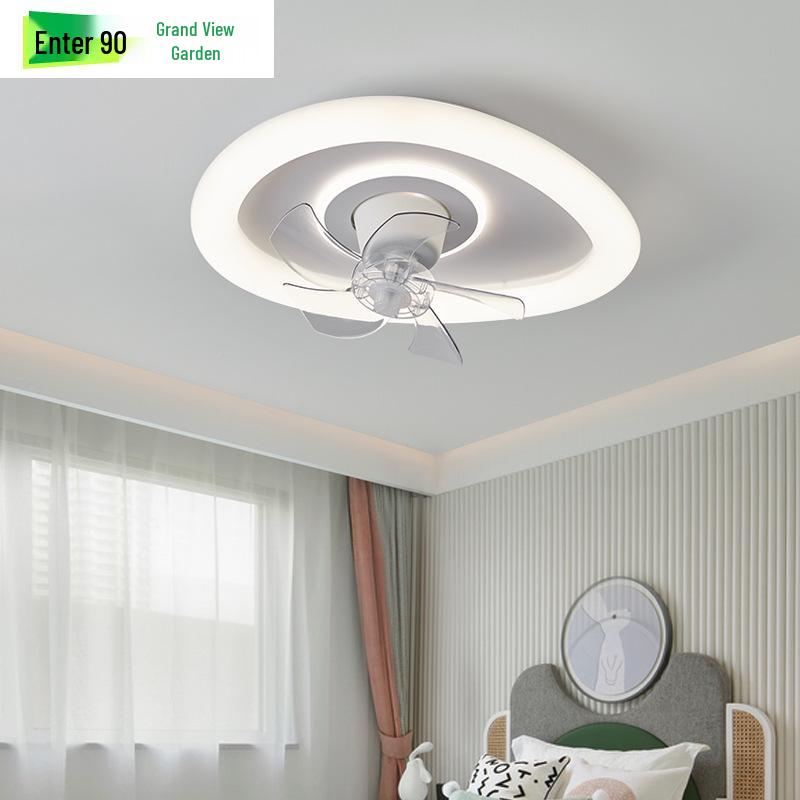 Nordic Minimalist LED Ceiling Fan Light for Master Bedroom