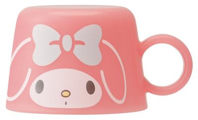 Skater My Melody Face Sanrio Plastic Bottle Cap Cup CPB1