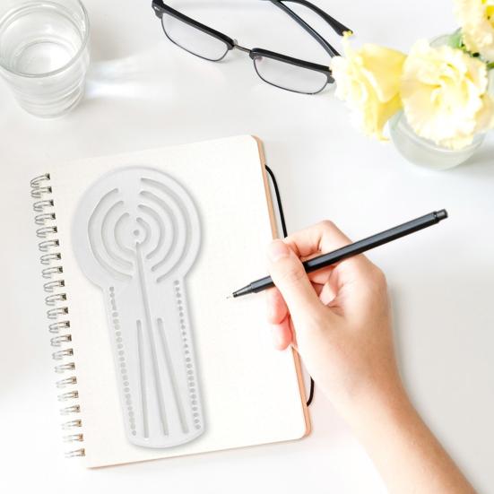 Acrylic Drawing Stencil Portable Artist Template Guide for Paper Fabric Wood Travel-friendly Drawing Tool for Sketching Doodling Painting
