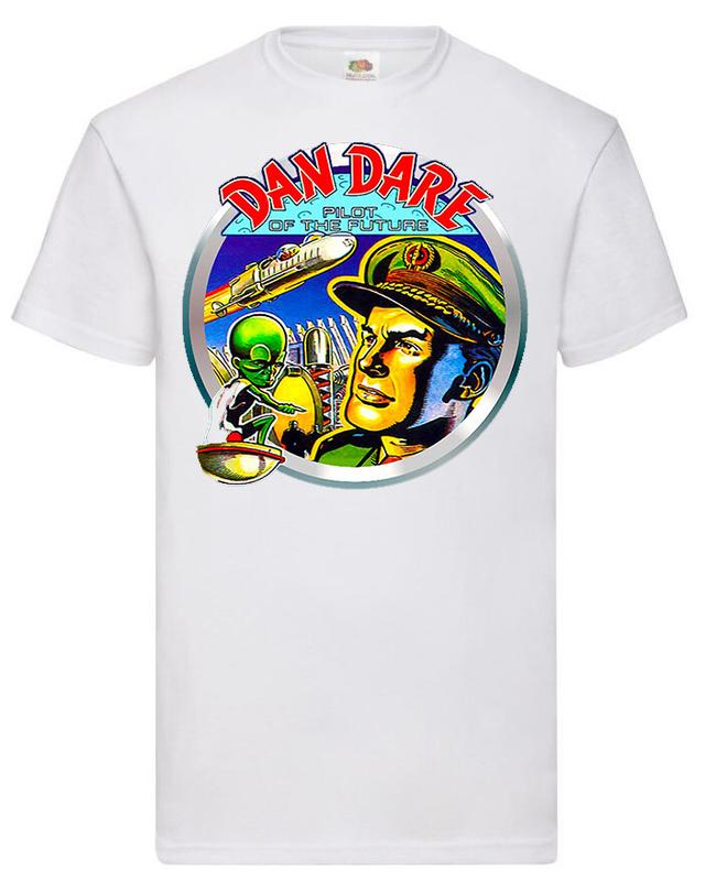 

classic comic retro movie film horror funny sci fi Unisex T-Shirt for dan dare fans XXXL