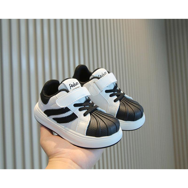 Kids Casual Breathable Soft Sole Shell Toe Sports Sneakers For Unisex Boys And Girls