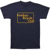 Heren Bombay Bicycle Club Geel Logo T-shirt Marineblauw