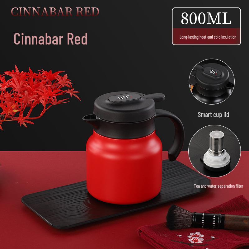 Large Capacity Smart Insulated Tea Brewer - 304 Stainless Steel Stewing Pot for Home or Office Use