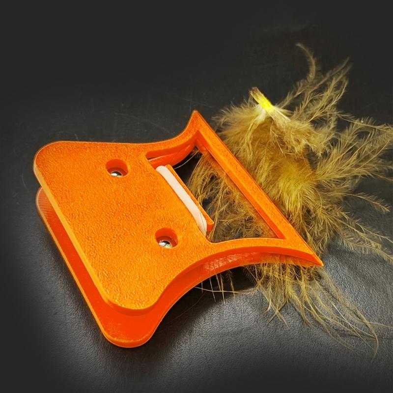 Fly Tying Tool Set Hackle Clamps Feather Plier Fishing Accessory for Tying and Crafting High Strength