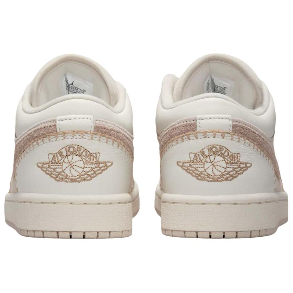 New Jordan Air Jordan 1 Breathable Low top Vintage Basketball Shoes Unisex Beige HV4268-120