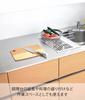Yamazaki Foldable Dish Drainer Tower with Silicone Size 42 x 26 x Features a tray for draining small items and is foldable for easy Tray, S, White,