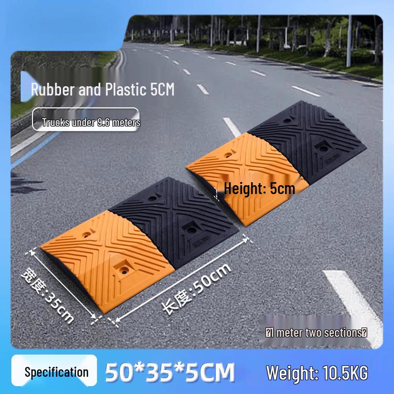 4CM Heavy-Duty Rubber Speed Bump