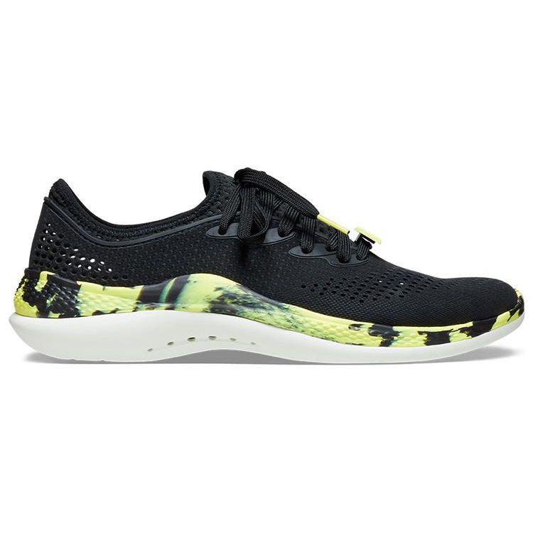 Crocs LiteRide 360 Marbled Pacer Black Citrus Men's 207633-02K