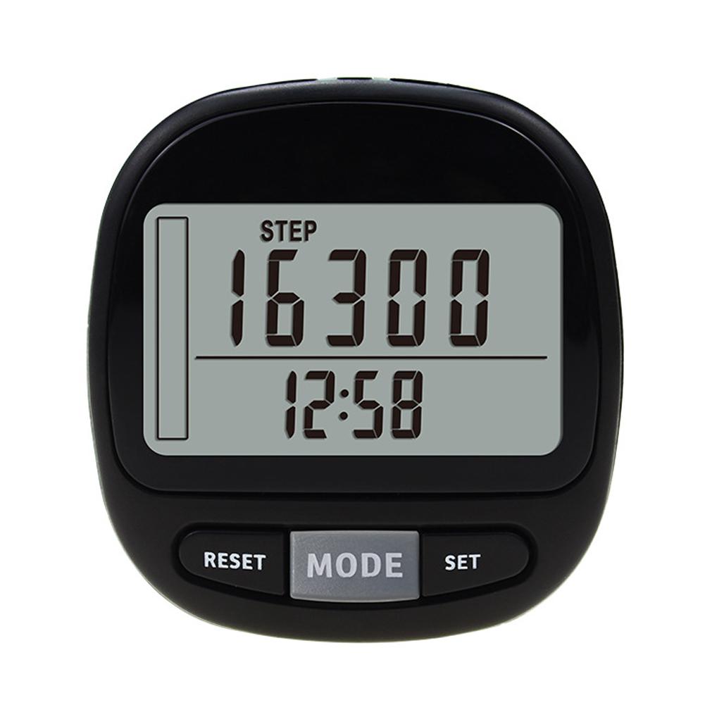 Compact Pedometer LCD Screen Step Counter Step Tracker Digital Display Step Counter Accurate Steps